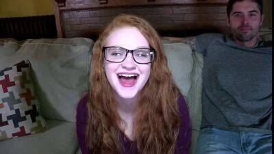 Kaycee barnes - amateur nerdy redhead PAWG with big naturals in glasses - sunporno.com