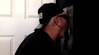 Mature DILF slurping on gloryhole cock - drtuber