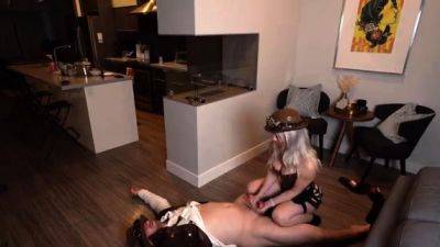 SofiaStudios - Steampunk Ballbusting Handjob - drtuber