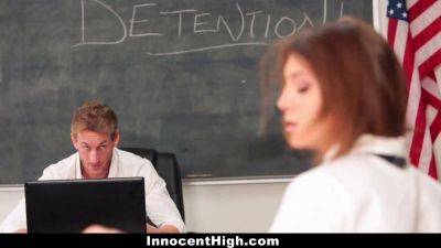 Jojo Kiss - Ryan Maclane - Jojo - Innocenthigh - Petite Brunette Jojo Kiss gets hardcore fucked in detention by Ryan McLane - sexu.com