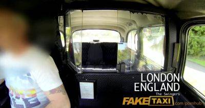 Emma Leigh - Emma Leigh goes wild in a fake taxi cab with cumshots, big tits, and doggystyle action - sexu.com - Britain