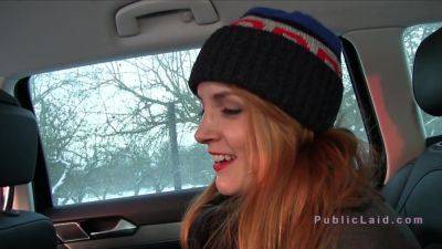 Redhead Amateur Fucks In Warm Car In Public - hclips