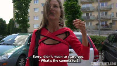 Czech Streets – Busty MILF Denisa - hotmovs.com - Czech Republic