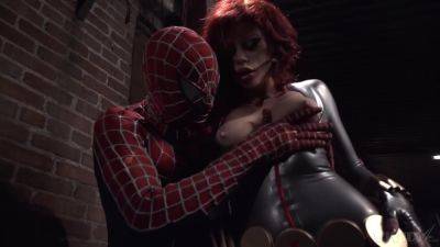 Xander Corvus - Aroused redhead feels Spiderman's endless dick tearing her pussy apart - hellporno.com